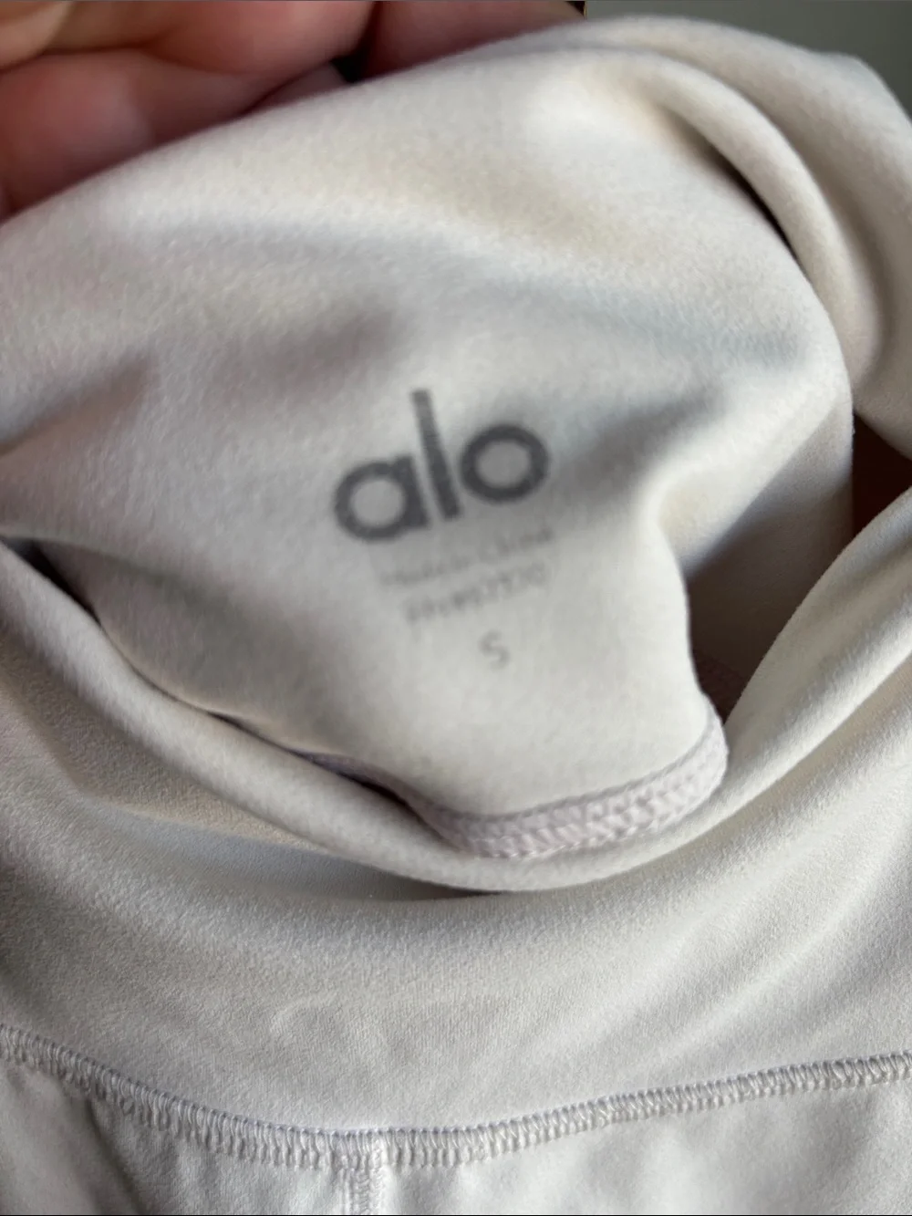 Alo cream High-Waist Distressed Leggings
